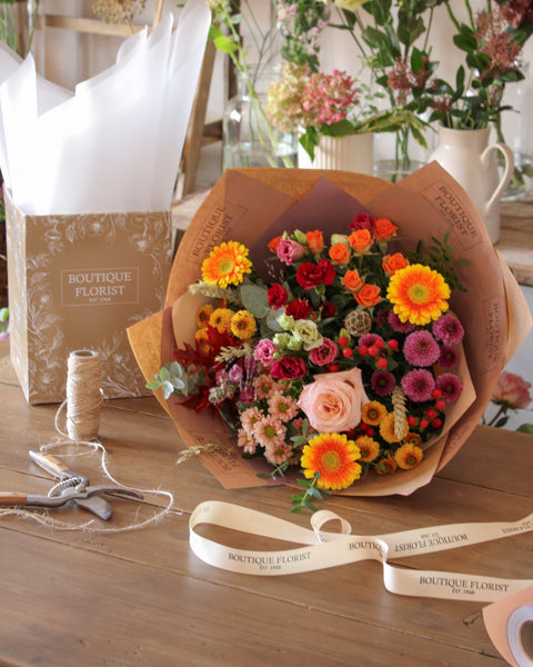 Florists Choice Box Bouquet - Autumn