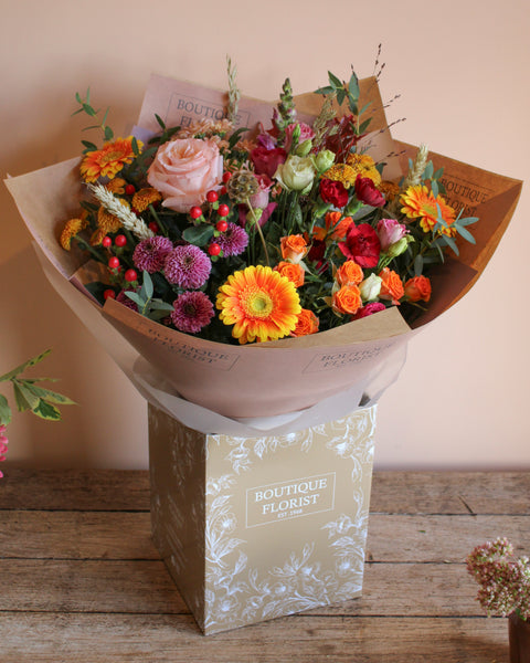 Florists Choice Box Bouquet - Autumn