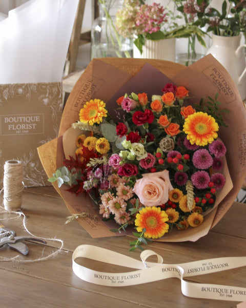 Florists Choice Box Bouquet - Autumn