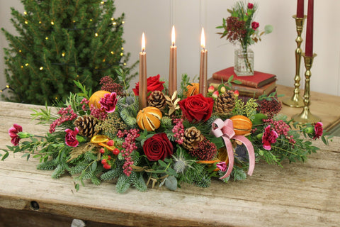 The 'Berry Christmas' Candle Display