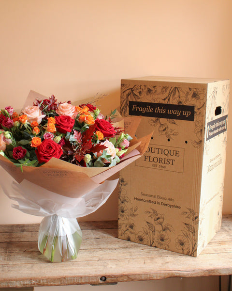 The 'Dreamy Autumn Rose' Box Bouquet