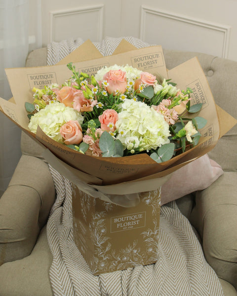 The 'Perfectly Peach' Box Bouquet