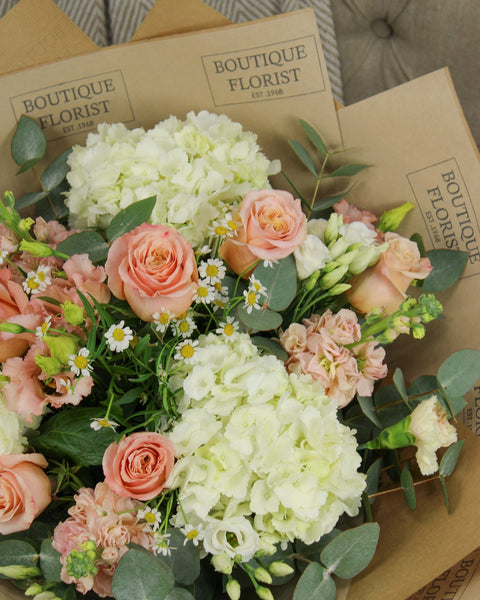 The 'Perfectly Peach' Box Bouquet