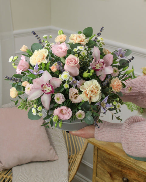The 'Pastel Orchid' Hat Box