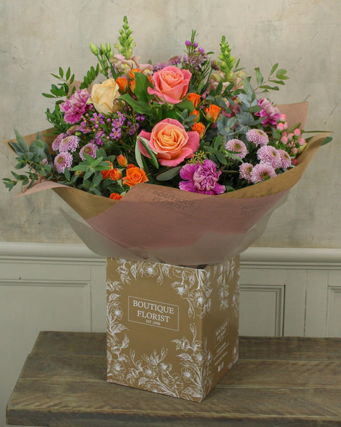The 'Coral & Pink' Box Bouquet