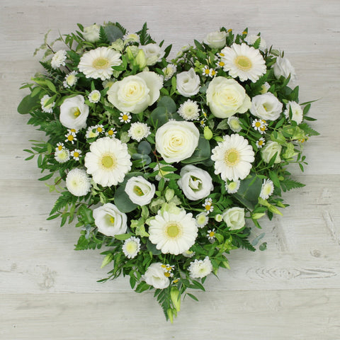 The 'White' Mixed Flower Heart