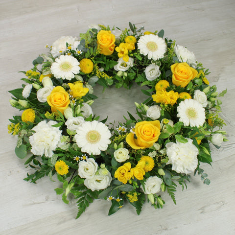 The 'Yellow & White' Wreath