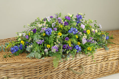 The 'Blue Meadow' Coffin Spray